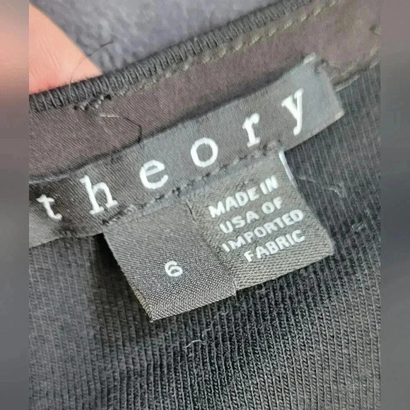 SIZE 6 THEORY dress Karline Idol Jersy A-Line Stretch Classic Career - Picture 11 of 11